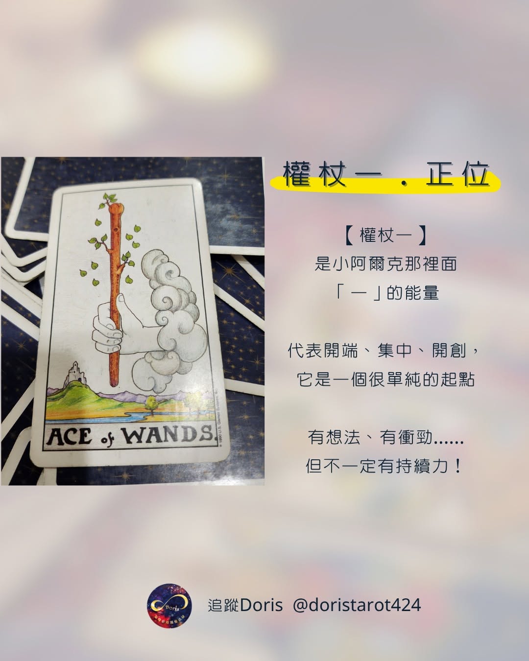 Doris 講塔羅 權杖一正位｜弟弟為什麼不願意出去工作？